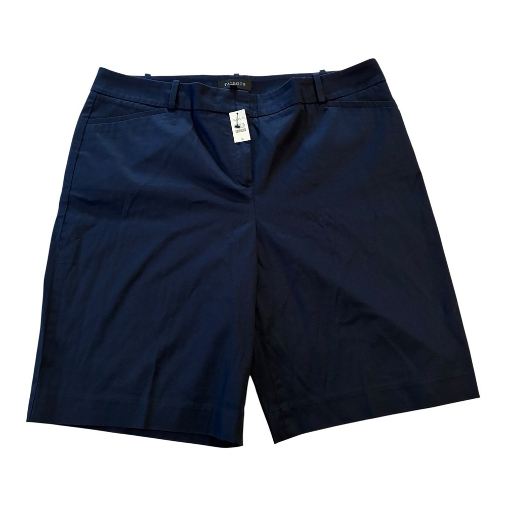 Talbots Navy Classic Bermuda Shorts
